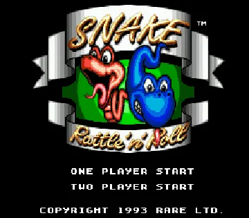 Snake Rattle n Roll (Europe) screen shot title